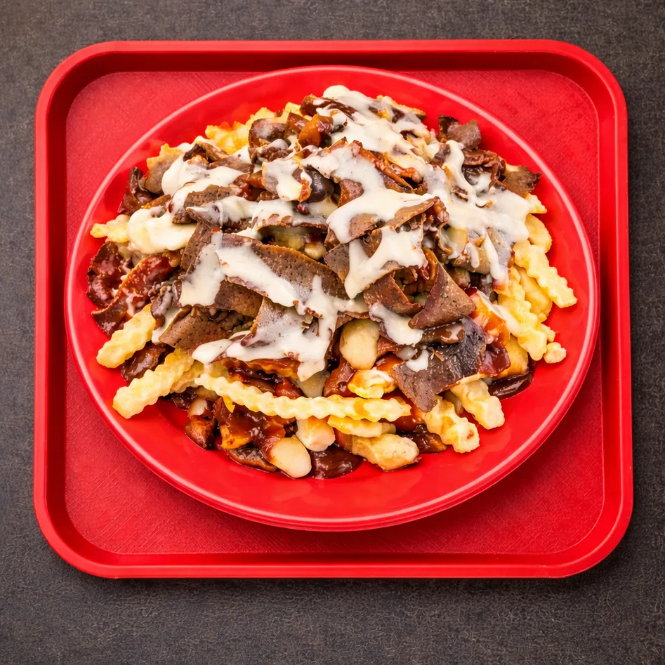 Donair Poutine - Famous poutine at Top Donair Beaumont